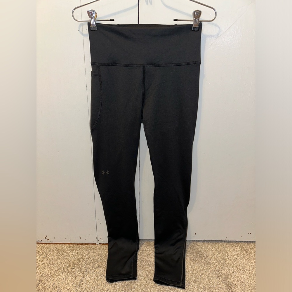 Adidas black full length womens size small.